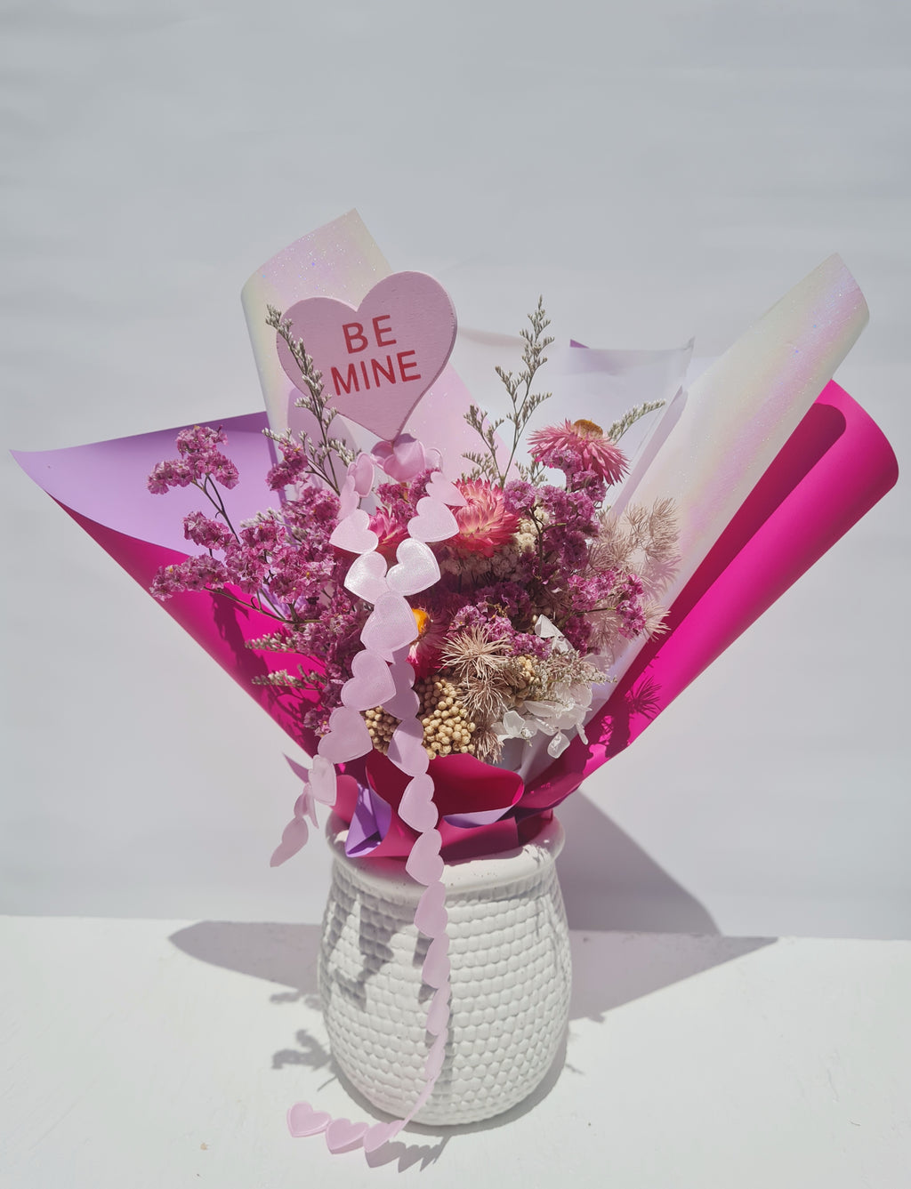 BE MINE - Forever Blooms & Vase