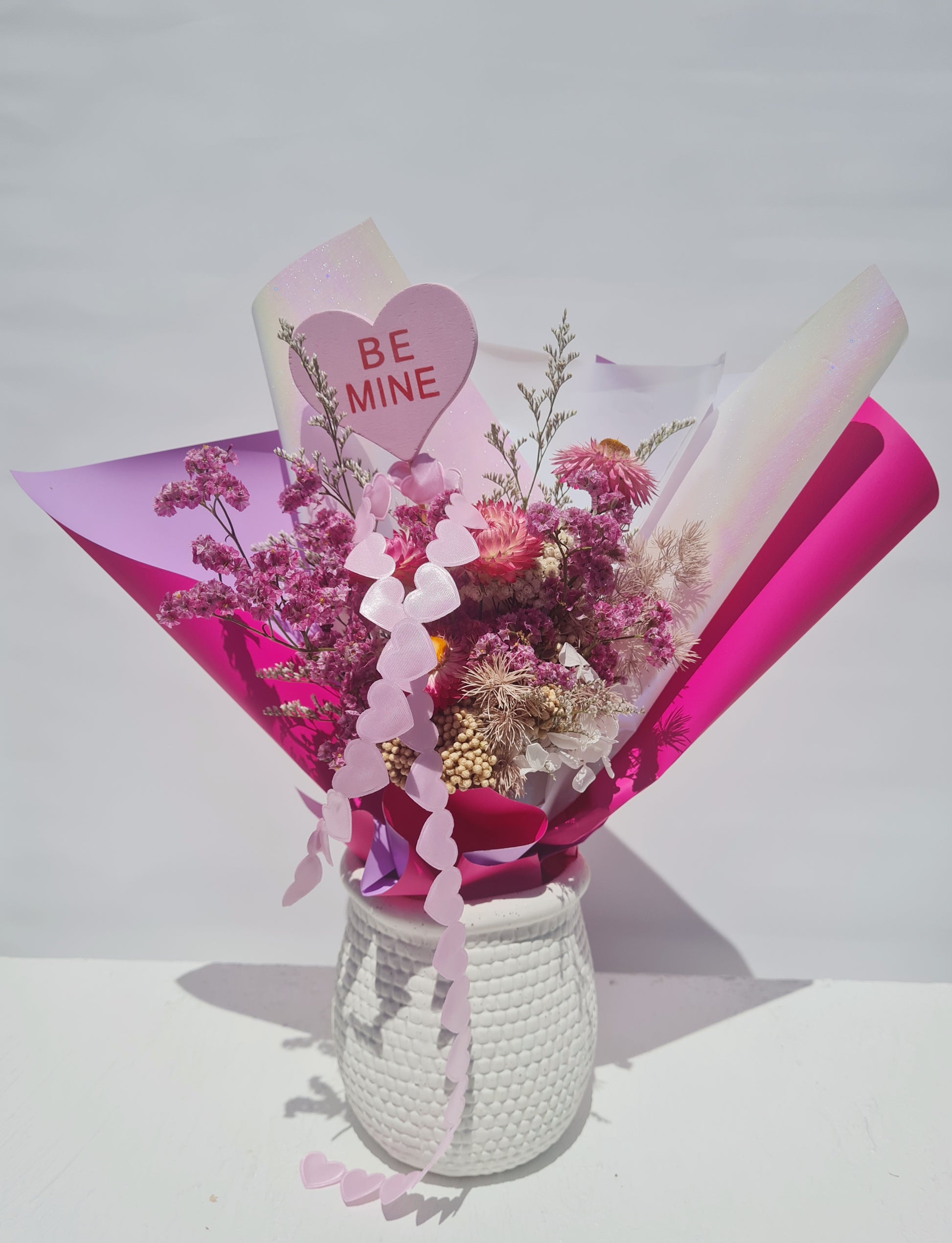 BE MINE - Forever Blooms & Vase