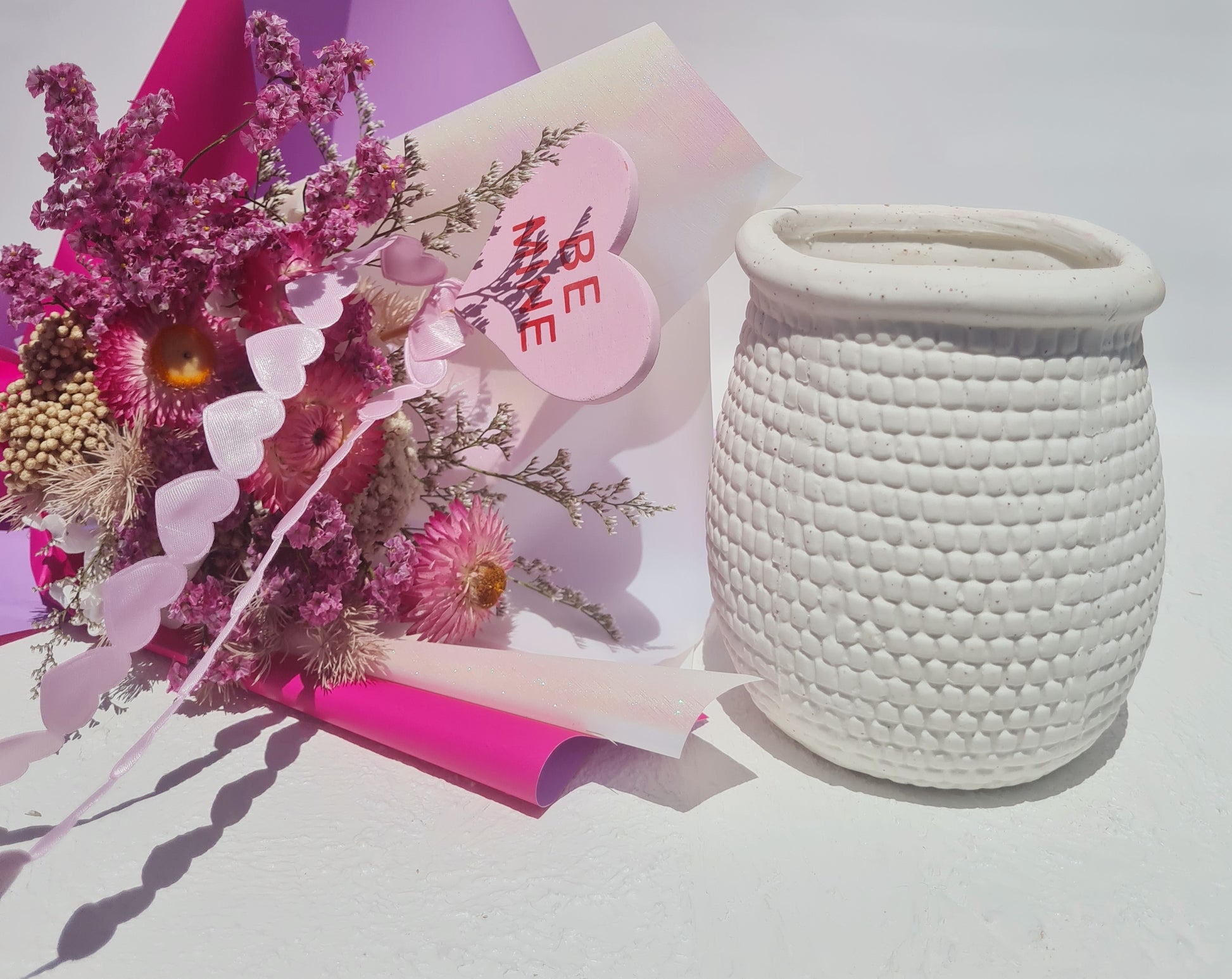 BE MINE - Forever Blooms & Vase